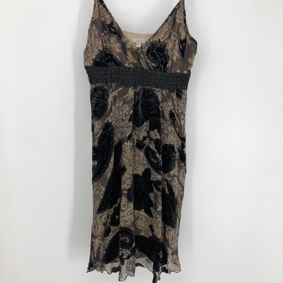 Tristan Black creme silk & lace V neck spaghetti strap  mini dress size 10 - Picture 4 of 10